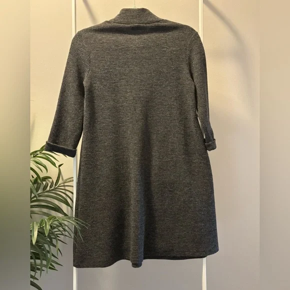 Everly Charcoal Mock Neck Sweater Dress - Picture 9 of 12